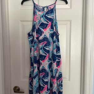 Colorful Starfish Print Margot Dress
